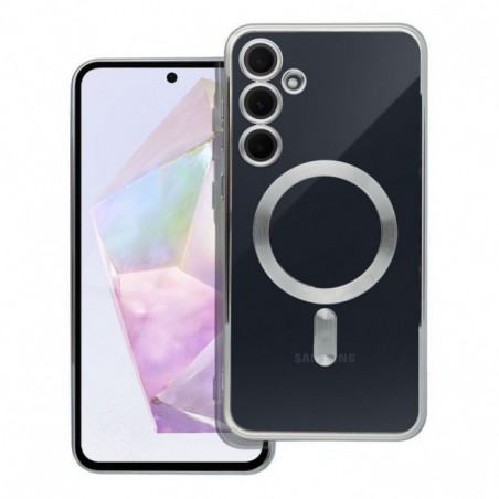 Samsung Galaxy A35 Hülle Electro Mag MagSAFE  Silber
