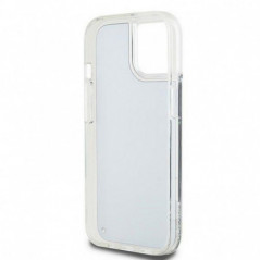Apple iPhone 14 Hülle DKNY Liquid Glitters Arch Logo Schwarz