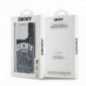 Apple iPhone 14 Pro Hülle DKNY Liquid Glitters Arch Logo Schwarz