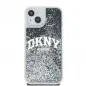 Apple iPhone 15 Plus Hülle DKNY Liquid Glitters Arch Logo Schwarz