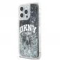 Apple iPhone 15 Pro Max Hülle DKNY Liquid Glitters Arch Logo Schwarz