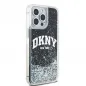 Apple iPhone 15 Pro Max Hülle DKNY Liquid Glitters Arch Logo Schwarz