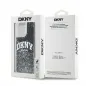 Apple iPhone 15 Pro Max Hülle DKNY Liquid Glitters Arch Logo Schwarz