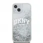 Apple iPhone 15 Hülle DKNY Liquid Glitters Arch Logo Weiß