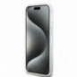 Apple iPhone 15 Hülle DKNY Liquid Glitters Arch Logo Weiß
