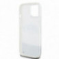 Apple iPhone 15 Hülle DKNY Liquid Glitters Arch Logo Weiß
