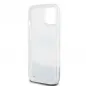 Apple iPhone 15 Hülle DKNY Liquid Glitters Arch Logo Weiß
