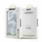 Apple iPhone 15 Hülle DKNY Liquid Glitters Arch Logo Weiß