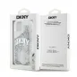 Apple iPhone 15 Hülle DKNY Liquid Glitters Arch Logo Weiß