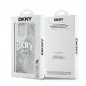 Apple iPhone 15 Pro Hülle DKNY Liquid Glitters Arch Logo Weiß