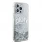 Apple iPhone 15 Pro Max Hülle DKNY Liquid Glitters Arch Logo Weiß