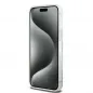 Apple iPhone 15 Pro Max Hülle DKNY Liquid Glitters Arch Logo Weiß