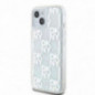 Apple iPhone 15 Hülle DKNY Liquid Glitters Checkered Pattern Weiß