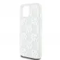 Apple iPhone 15 Hülle DKNY Liquid Glitters Checkered Pattern Weiß