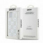 Apple iPhone 15 Hülle DKNY Liquid Glitters Checkered Pattern Weiß