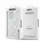 Apple iPhone 15 Pro Hülle DKNY Liquid Glitters Checkered Pattern Weiß