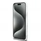 Apple iPhone 15 Pro Max Hülle DKNY Liquid Glitters Checkered Pattern Weiß