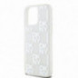 Apple iPhone 15 Pro Max Hülle DKNY Liquid Glitters Checkered Pattern Weiß