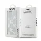 Apple iPhone 15 Pro Max Hülle DKNY Liquid Glitters Checkered Pattern Weiß