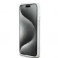 Apple iPhone 15 Hülle DKNY Liquid Glitters Checkered Pattern Rosa