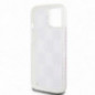 Apple iPhone 15 Hülle DKNY Liquid Glitters Checkered Pattern Rosa