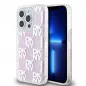 Apple iPhone 15 Pro Hülle DKNY Liquid Glitters Checkered Pattern Rosa