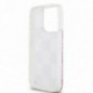 Apple iPhone 15 Pro Hülle DKNY Liquid Glitters Checkered Pattern Rosa
