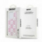 Apple iPhone 15 Pro Hülle DKNY Liquid Glitters Checkered Pattern Rosa