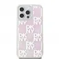 Apple iPhone 15 Pro Max Hülle DKNY Liquid Glitters Checkered Pattern Rosa