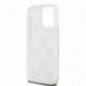 Apple iPhone 15 Pro Max Hülle DKNY Liquid Glitters Checkered Pattern Rosa