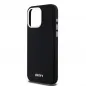 Apple iPhone 15 Pro Max Hülle DKNY Silicone Horizontal Metal Logo MagSAFE  Schwarz