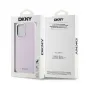 Apple iPhone 14 Pro Max Hülle DKNY Silicone Horizontal Metal Logo MagSAFE  Rosa
