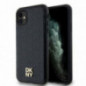 Apple iPhone 11 Hülle DKNY Pu Repeat Pattern Stack Logo MagSAFE  Schwarz