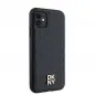 Apple iPhone 11 Hülle DKNY Pu Repeat Pattern Stack Logo MagSAFE  Schwarz