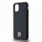 Apple iPhone 11 Hülle DKNY Pu Repeat Pattern Stack Logo MagSAFE  Schwarz