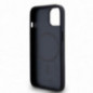 Apple iPhone 14 Hülle DKNY Pu Repeat Pattern Stack Logo MagSAFE  Schwarz