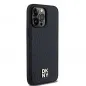 Apple iPhone 14 Pro Max Hülle DKNY Pu Repeat Pattern Stack Logo MagSAFE  Schwarz