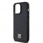 Apple iPhone 14 Pro Max Hülle DKNY Pu Repeat Pattern Stack Logo MagSAFE  Schwarz