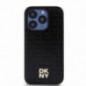 Apple iPhone 15 Pro Hülle DKNY Pu Repeat Pattern Stack Logo MagSAFE  Schwarz