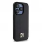 Apple iPhone 15 Pro Hülle DKNY Pu Repeat Pattern Stack Logo MagSAFE  Schwarz