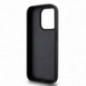 Apple iPhone 15 Pro Hülle DKNY Pu Repeat Pattern Stack Logo MagSAFE  Schwarz