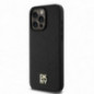 Apple iPhone 15 Pro Max Hülle DKNY Pu Repeat Pattern Stack Logo MagSAFE  Schwarz