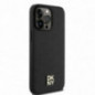 Apple iPhone 15 Pro Max Hülle DKNY Pu Repeat Pattern Stack Logo MagSAFE  Schwarz
