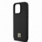 Apple iPhone 15 Pro Max Hülle DKNY Pu Repeat Pattern Stack Logo MagSAFE  Schwarz