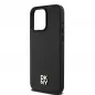 Apple iPhone 15 Pro Max Hülle DKNY Pu Repeat Pattern Stack Logo MagSAFE  Schwarz
