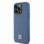 Apple iPhone 15 Pro Max Hülle DKNY Pu Repeat Pattern Stack Logo MagSAFE  Blau
