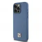 Apple iPhone 15 Pro Max Hülle DKNY Pu Repeat Pattern Stack Logo MagSAFE  Blau