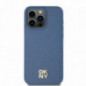 Apple iPhone 15 Pro Max Hülle DKNY Pu Repeat Pattern Stack Logo MagSAFE  Blau