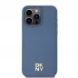 Apple iPhone 15 Pro Max Hülle DKNY Pu Repeat Pattern Stack Logo MagSAFE  Blau