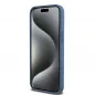 Apple iPhone 15 Pro Max Hülle DKNY Pu Repeat Pattern Stack Logo MagSAFE  Blau